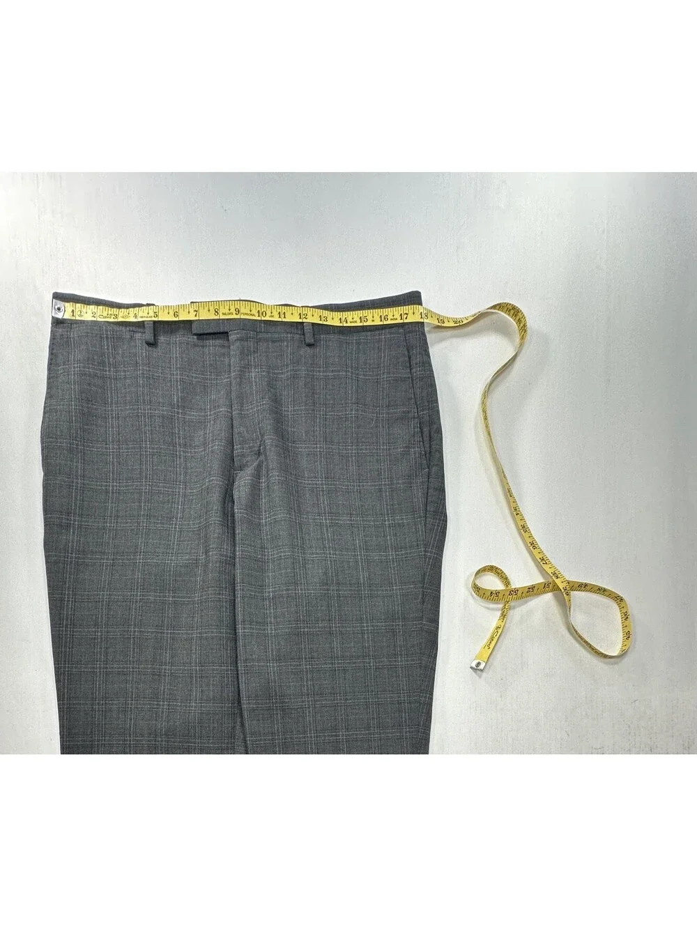 Banana Republic Slim Fit Flat Dress Pants Gray Mens 34/32